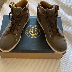 NIB Sperry Gold Cup all leather high top sneaker